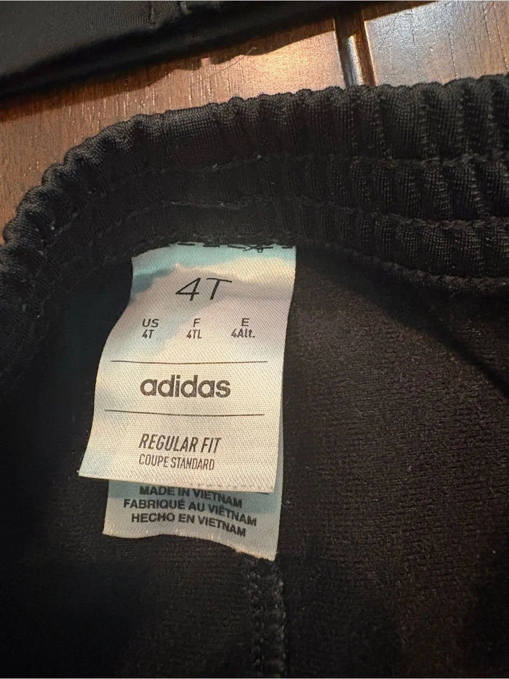 Adidas Kids Black Track Jacket & Pants Set with White Stripes (4T)